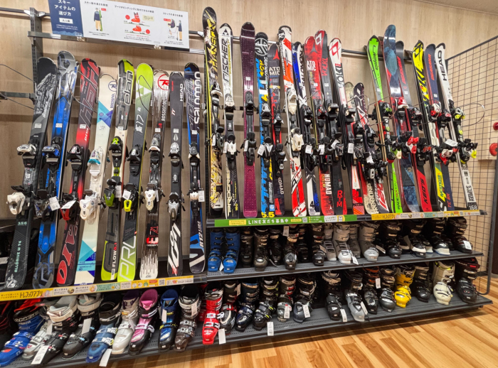 ファミリーに人気なスキー用品も豊富!