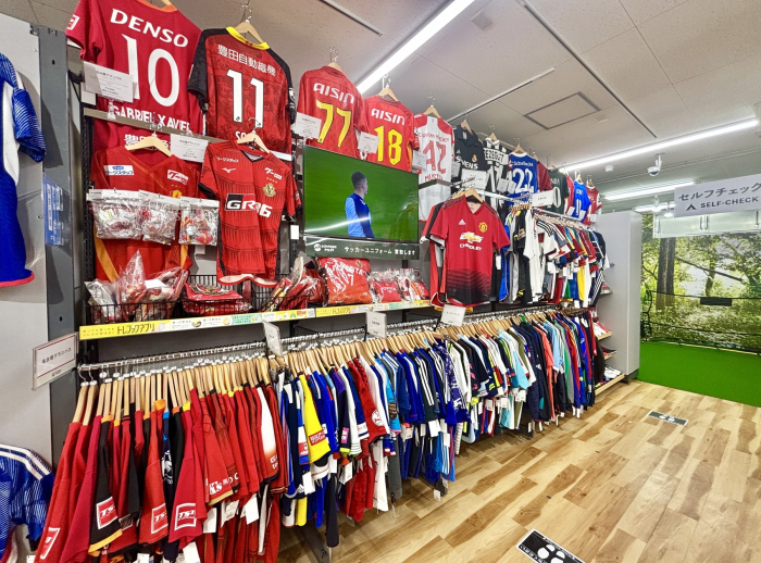 見応え抜群のサッカーコーナー