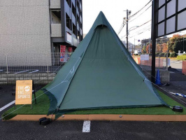 サーカスTC DX専用窓付きフロントフラップダックグリーン｜TENT