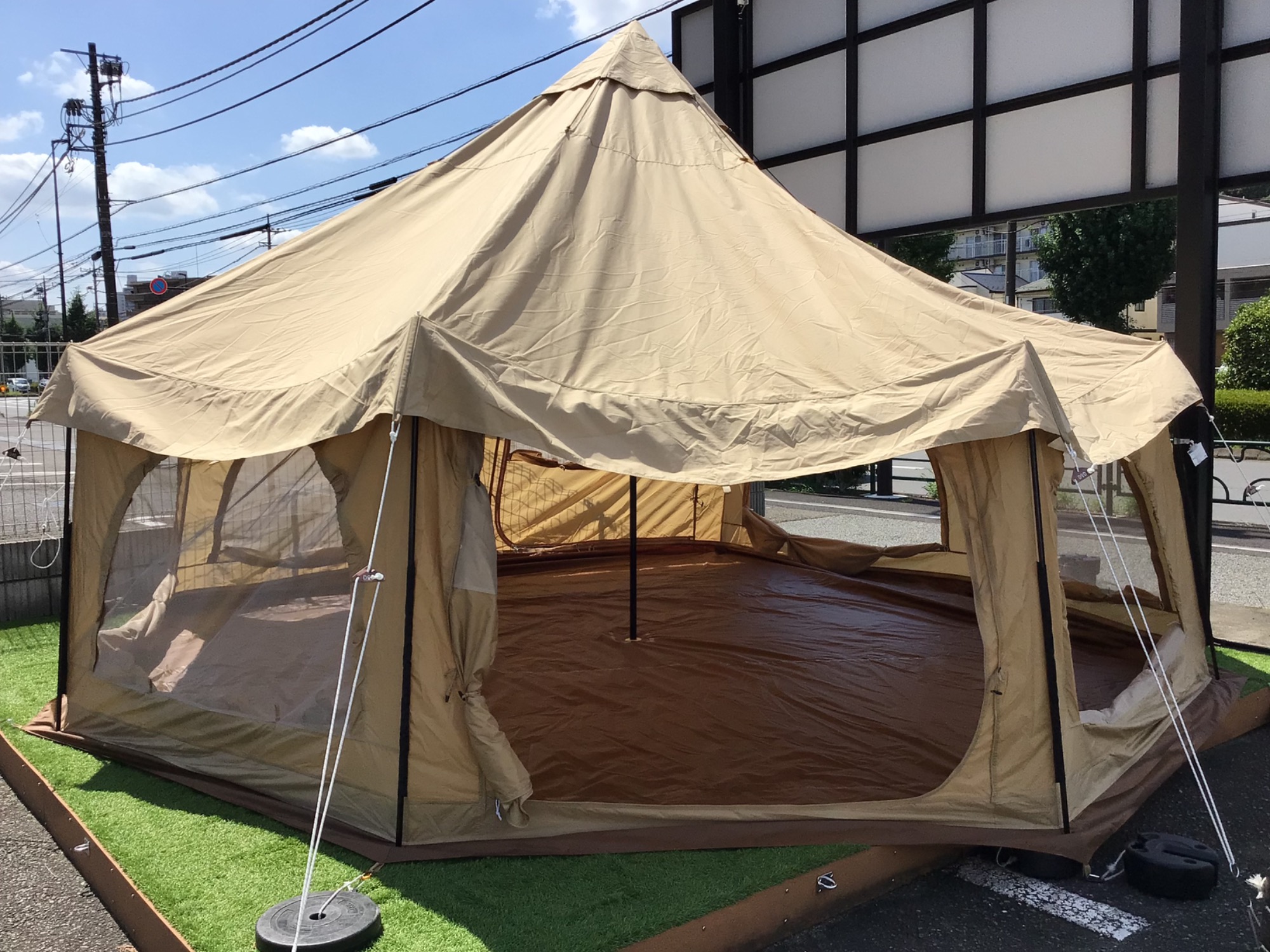 おいなりくん様専用 タケノコテント2 タン 専用グランドシート付き ...