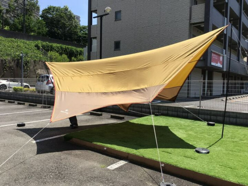 期間限定値下げ 美品(2回使用) スノーピーク アメニティタープL 未熟