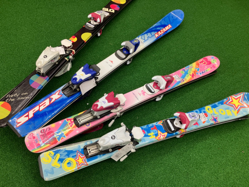 子供用スキー3点セット KAZAMA 板116cm 靴21-22cm キッズスキー