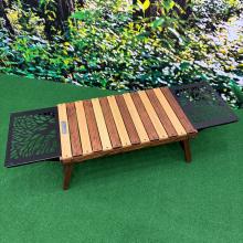 【BLACK DESIGN / ブラックデザイン】ハレテーブル | 芸術的な木目がキャンプサイトを昇華させる至高のウッドテーブル