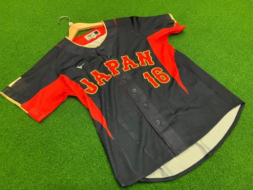 【新品未開封】2023WBC日本代表 ヌートバービジターユニフォームLサイズ 侍JAPAN (サムライジャパン) SIZE O ネイビー×レッド ラーズ