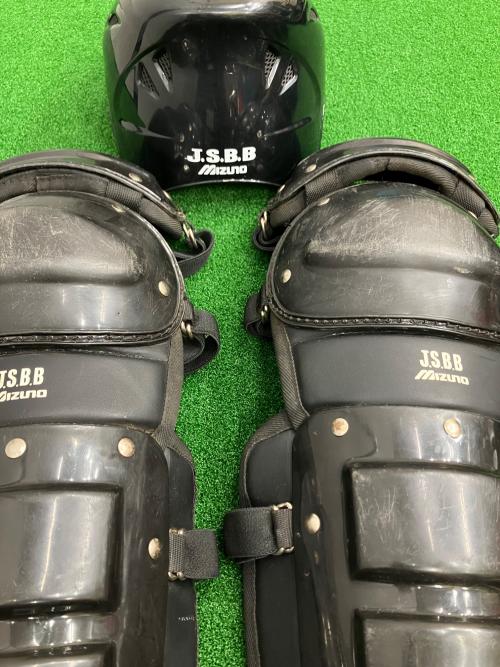 キャッチャー防具　一式　古いですが使えます！　ミズノ　一般軟式用 MIZUNO / ミズノ】軟式用キャッチャー防具5点セット | 扇の要を守る