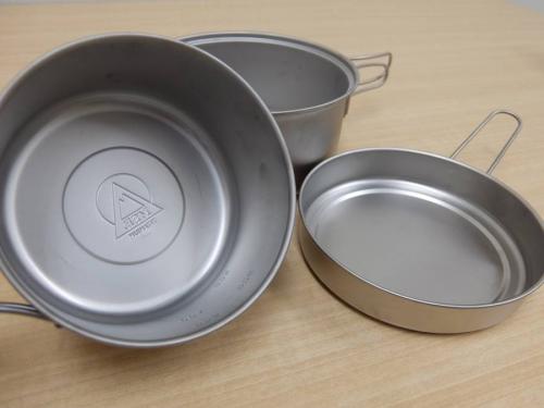 MSR 日本製 チタン クッカーセット TITANIUM 初期 おまけ付 現状品 クッカー好きが愛するロングセラー！！ MSR / チタンケトル 0.85