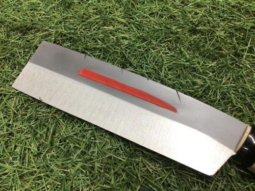 伝統の越後鍛冶！越乃火匠 久八の朱入れ片刃鉈＆小嘴鉈入荷