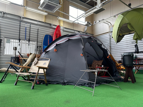 週末設営情報!!】ノルテントのギャム4を展示中！[2023.11.23発行