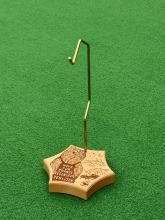 【WHAT WE WANT×TEN to TEN 】コロニスタンド 彫ックマモデル | 人気ガレージブランドが共演する至高のウッドランタンスタンド