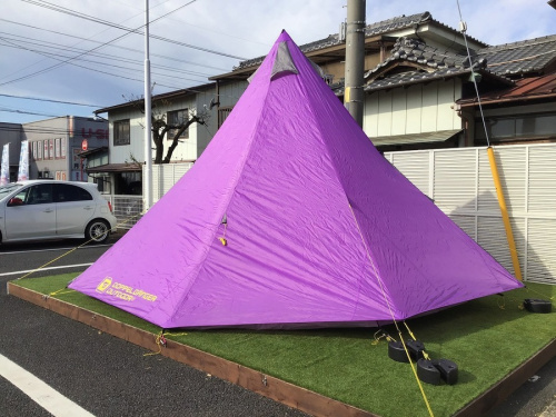廃盤品DOD T8-200 パープルビックワンポールテントキャンプ