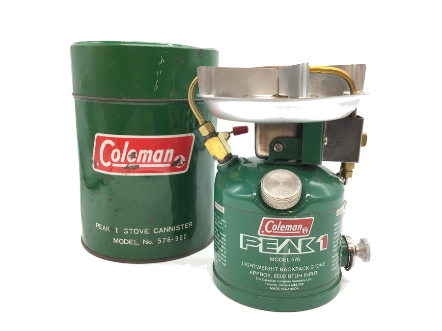 Coleman コールマンpeak1 576 & 222 コールマンのビンテージガソリンバーナー、ピーク1たちに迫る