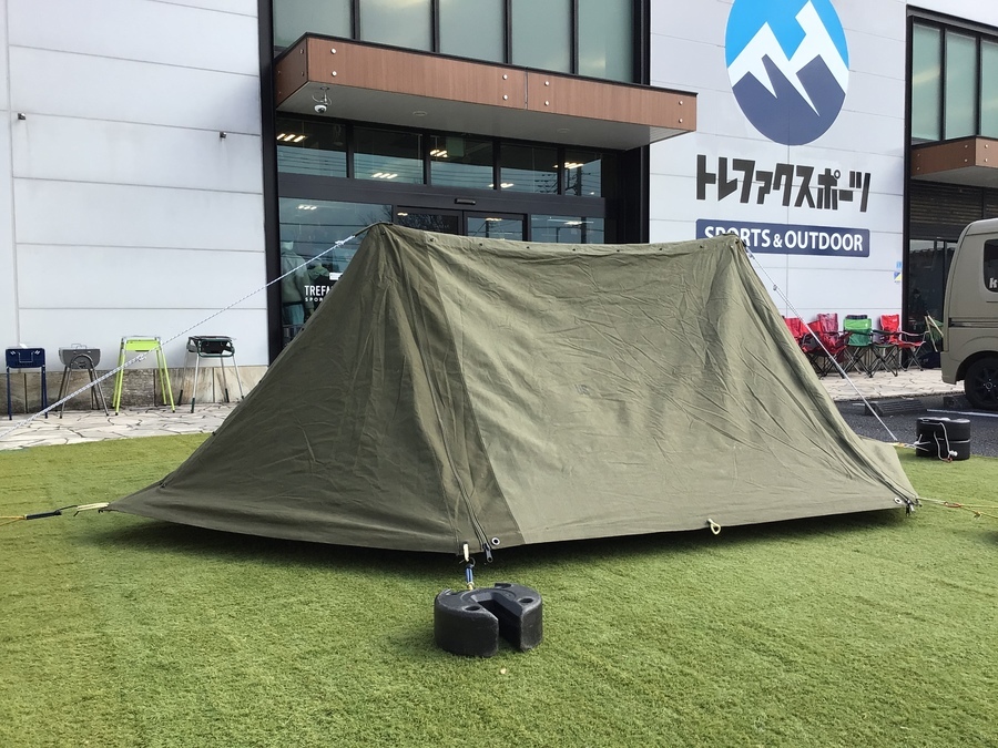 人気のパップテント！ＵＳジップ加工テントが入荷！付属品にUS製が多い 