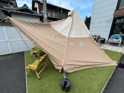 オシャレなうえにオールシーズン対応の優れもの！スモアのテット