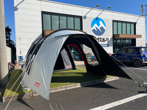 遮光性抜群!通年使用できるコールマンのトンネル2ルームハウス 遮光性抜群!通年使用できるコールマンのトンネル2ルームハウス