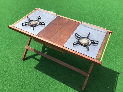 ウォルナット×真鍮の高級感あるＩＧＴ規格テーブル！0229の flow 
