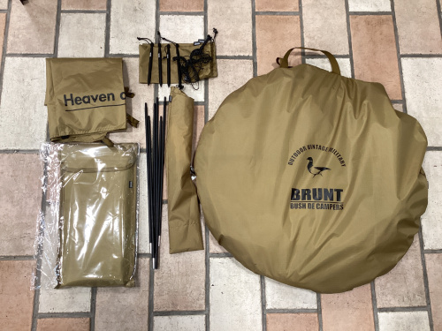 人気アウトドアショップBRUNTのポップアップテントが当店に入荷