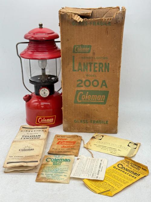 コールマン1952年3月ブラックバント　ジャンク 当時を知る付属品付き!?1952年3月製200A ブラックバンド‼[2025.06.07