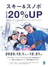 【12/1～12/21まで！！】スキー・スノーボード用品買取20％UPキャンペーン開催中！