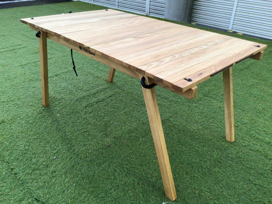 DOOGOO ドゥーグー THE TABLE420 teak 折りたたみテーブル - テーブル ...