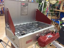 MOUNTAIN EQUIPMENT ツーバーナーコンロ 赤　ビンテージ TFスポーツ】ツーバーナーコンロ比較レビュー♪[2015.10.10発行