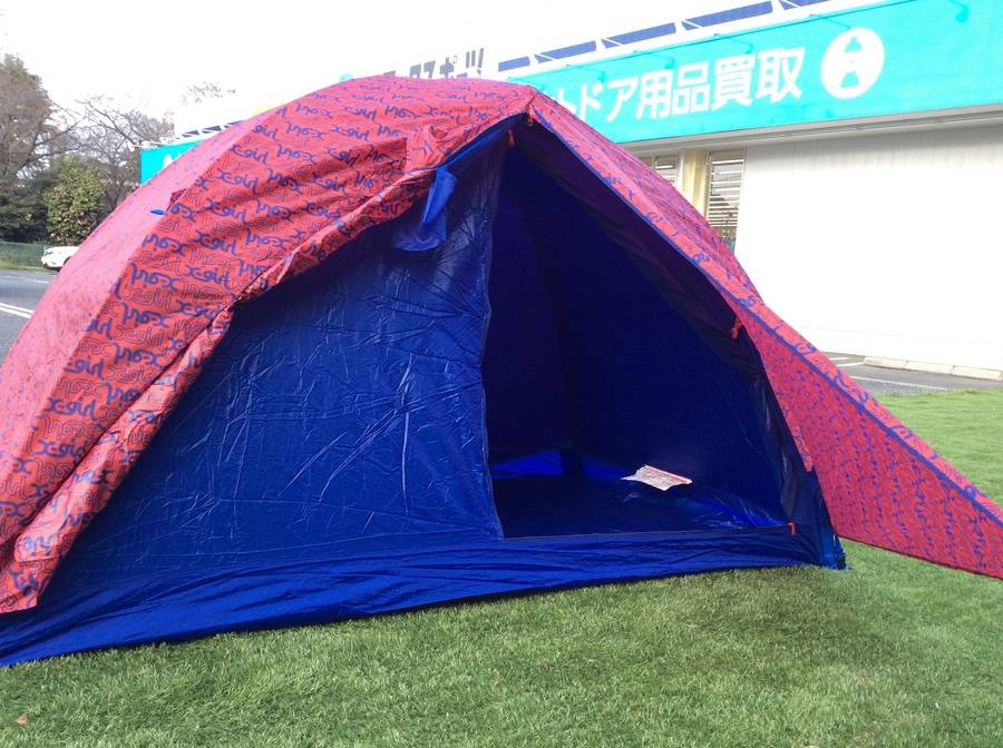 稀少レア【エックスガール】20周年記念 2人用テント フェス アウトドア 赤×青