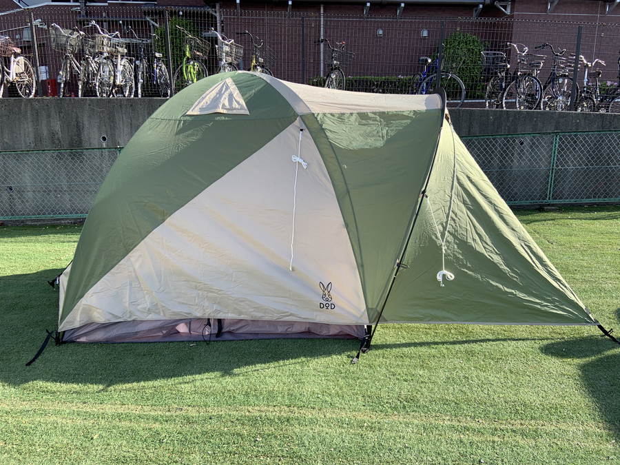 DOD(ディーオーディー) ザ・テントM 初心者向け 前室付きドームテント3