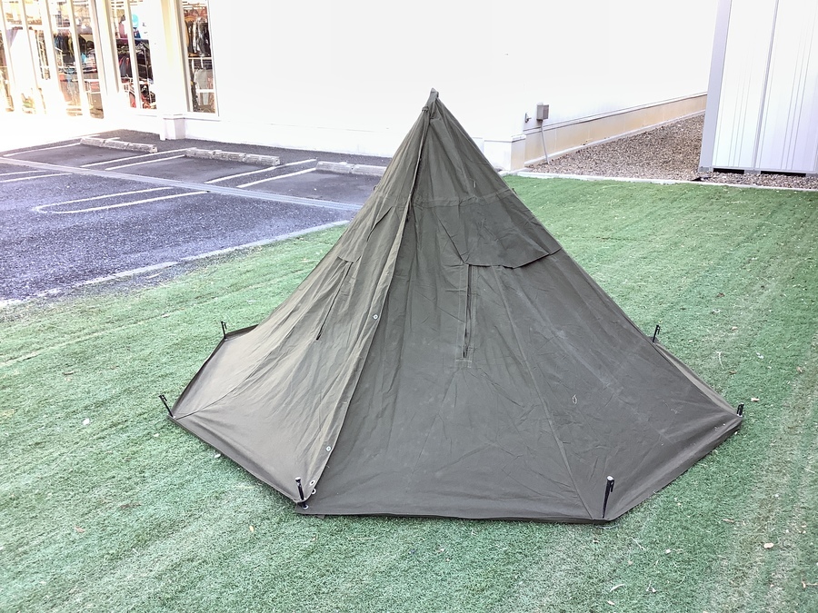 アウトドア テント/タープ ハンガリー軍 軍幕 ポンチョ テント 2枚 USED良品 高品質 www.m 