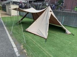 キャンプマニアプロダクツのツインポールシェルターPRECIOUS入荷