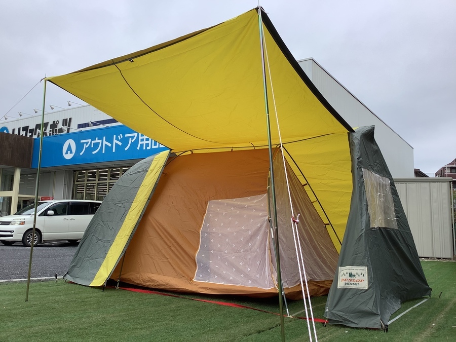 ダンロップの大型テント「ダルセパクトA-613」設営してみた！[2021.07