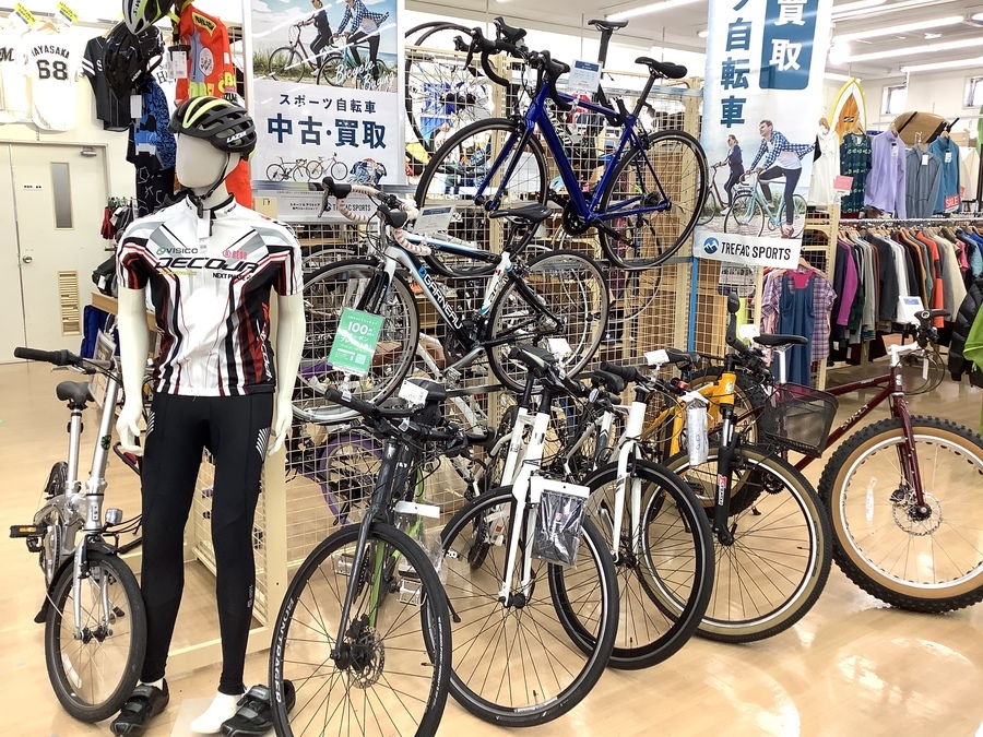 自転車・自転車用品の買取はトレファクスポーツ柏店へ！