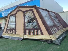 希少カラー hago キッチン キャンプ ビンテージ テント ブラウン レトロクラシックな茶色ロッジ ブランドインターナショナル[2021.12.06