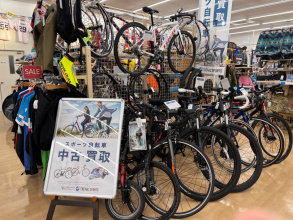 柏店は自転車・自転車用品の買取を大募集しております!!スポーツバイク、コンポーネントは特に大歓迎!!