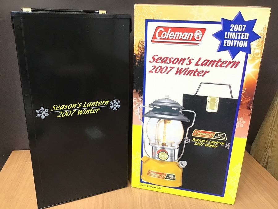 美品 コールマン Coleman SEASON'S LANTERN2007 シーズンズ ランタン 2007 メタルケース ワンマントル キャンプ アウトドア