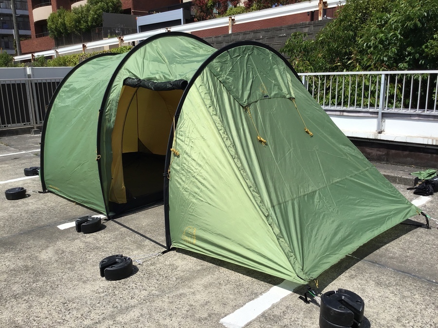 値下げ　新品　ノルディスク　レイサ4 テント　グリーン　キャンプ　カマボコ