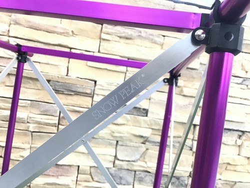 スポーツ幕張】廃盤品!スノーピークのマルチスタンド(パープル スポーツ幕張】廃盤品!スノーピークのマルチスタンド(パープル