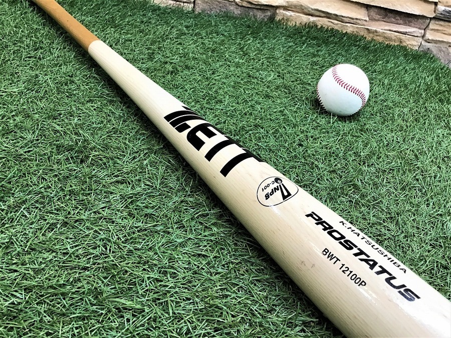 元ロッテ 初芝清選手使用 木製バット 初芝清モデル】NPBロゴ付！プロモデルバット入荷！[2019.10.31