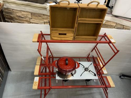 DOD買取強化中】レッドキャンパー必見のカシステーブルセット