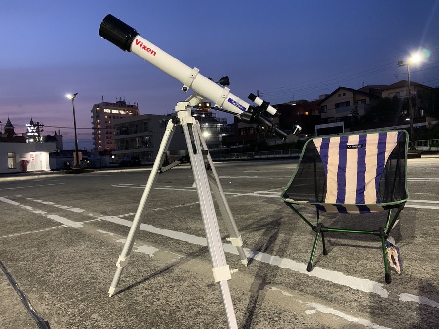 【天体望遠鏡】ミニポルタでファミリーキャンプのナイトアクティビティーに星を見ませんか？