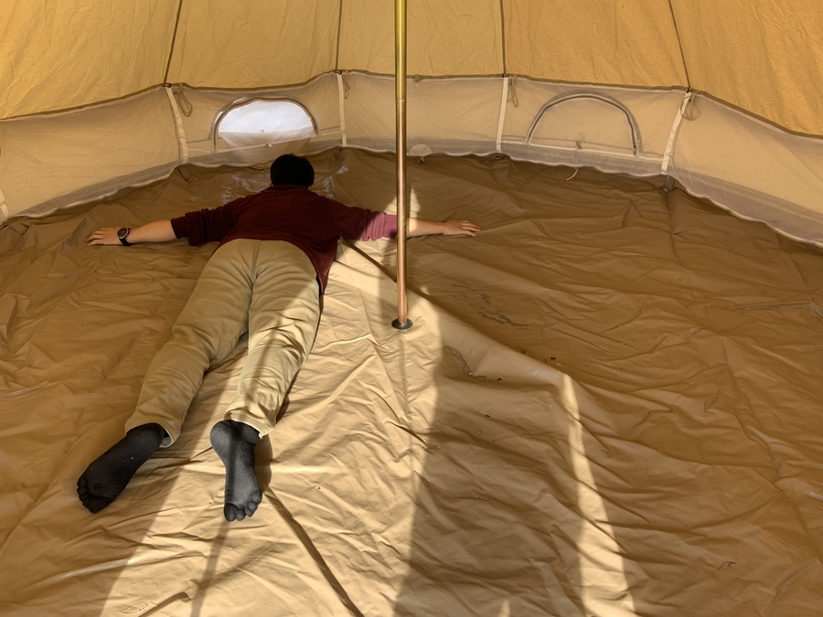 テントのキャンバスキャンプ