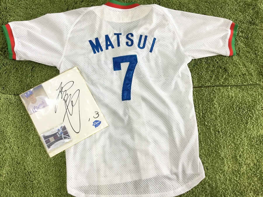 黄金期ライオンズ】松井稼頭夫選手レプリカユニフォーム他入荷