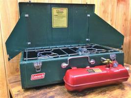 チータンとカンカンの絵日記》:憧れのガソリン２バーナー！Coleman CAMPSTOVE 424 DualFuel