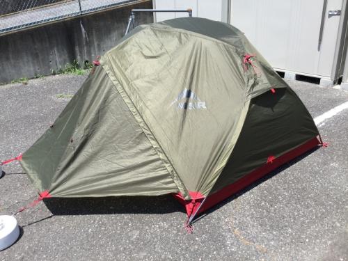 美品】MSR エリクサー3 ヨーロッパモデル フットプリント付き