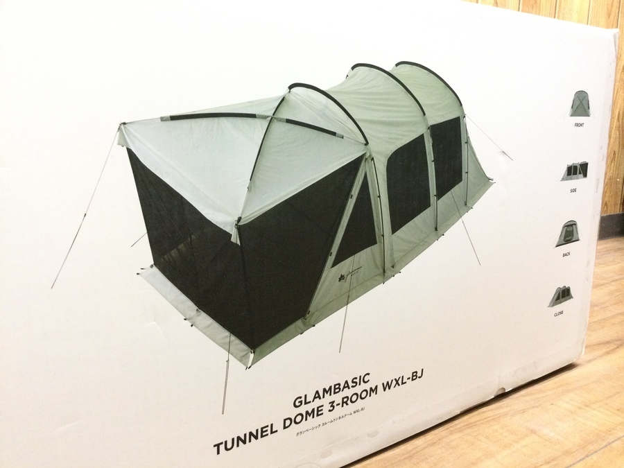 【ロゴス買取】未使用！グランベーシックトンネルドーム3ルームテントが入荷！