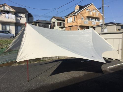 中古】被りにくいアイボリーラインのヘキサタープエヴォpro