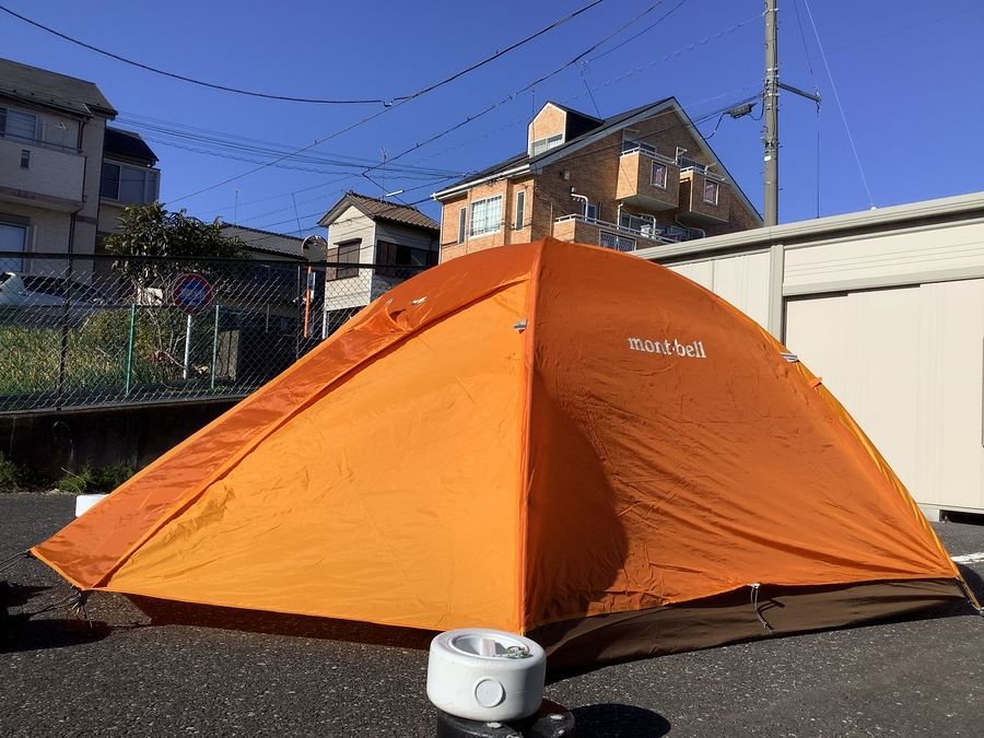 モンベル クロノスドーム4型 オレンジ デュオでキャンプデビューするならこれ！モンベル クロノス