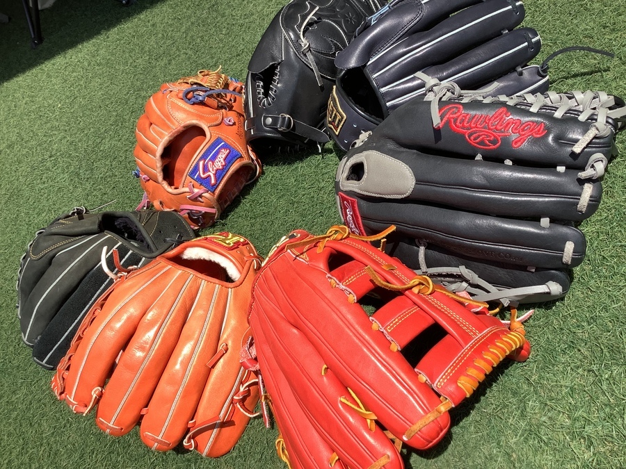 Wilson 硬式グローブ 茶色 レザー 編み込みデザイン 左投げ用も在庫