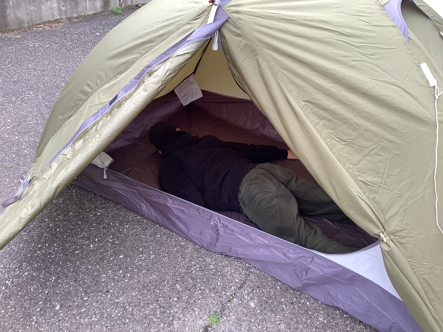 テントのソロキャンプ